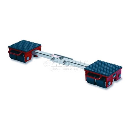 Gks Lifting And Moving Solutions GKS Perfekt Machinery Roller Dolly Rigid Plates, Adj. Width Connector Bar 13,200 Lb. 3-10208
